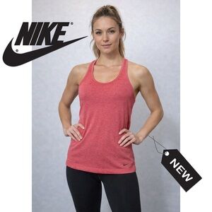 NWT women’s size large Nike Dri-fit pinkish red razor back regular fit t…